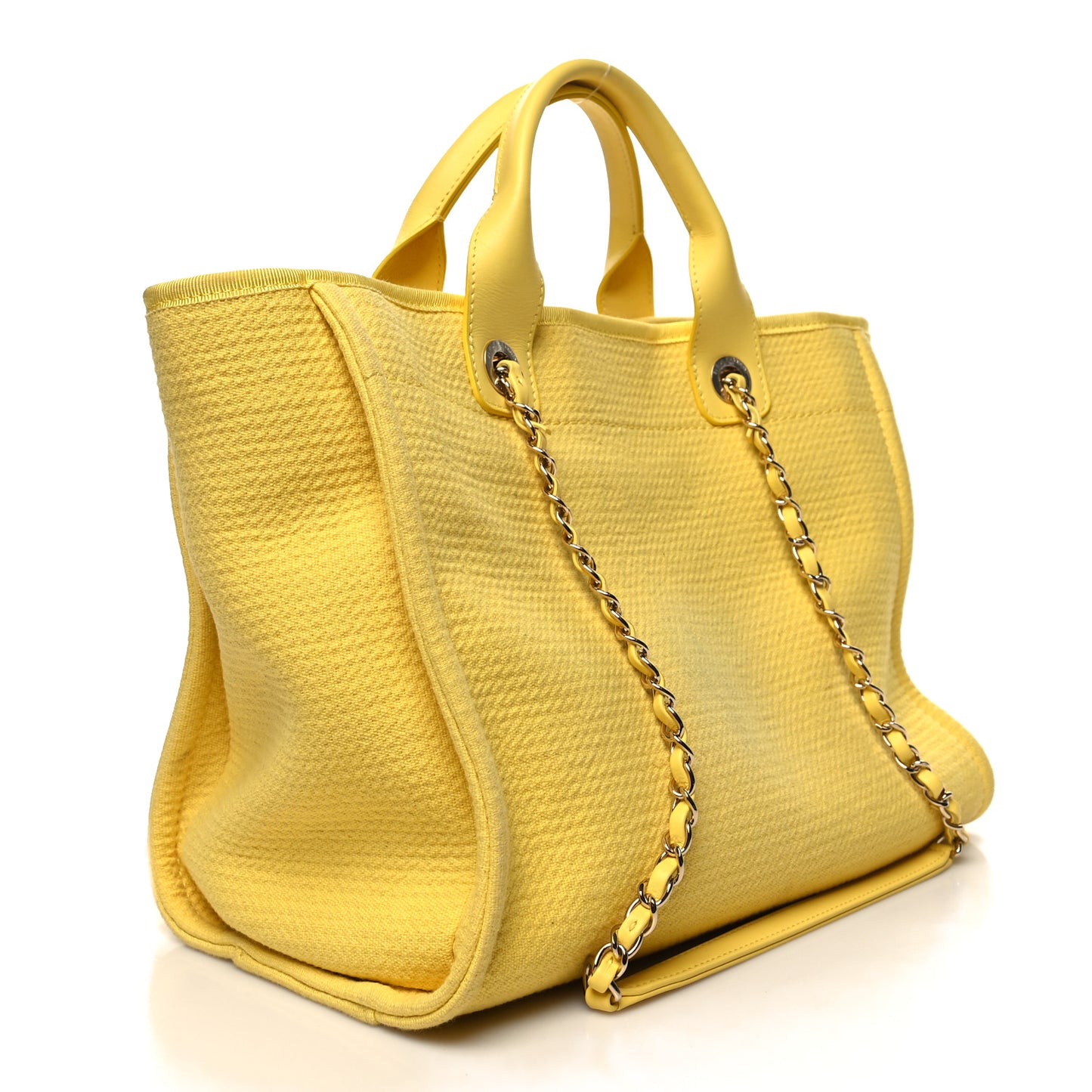 Mixed Fibers Small Deauville Tote Yellow