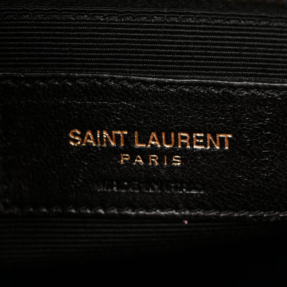 Saint Laurent Grained Calfskin Small Sac De Jour Lipstick Red 6 of 12
