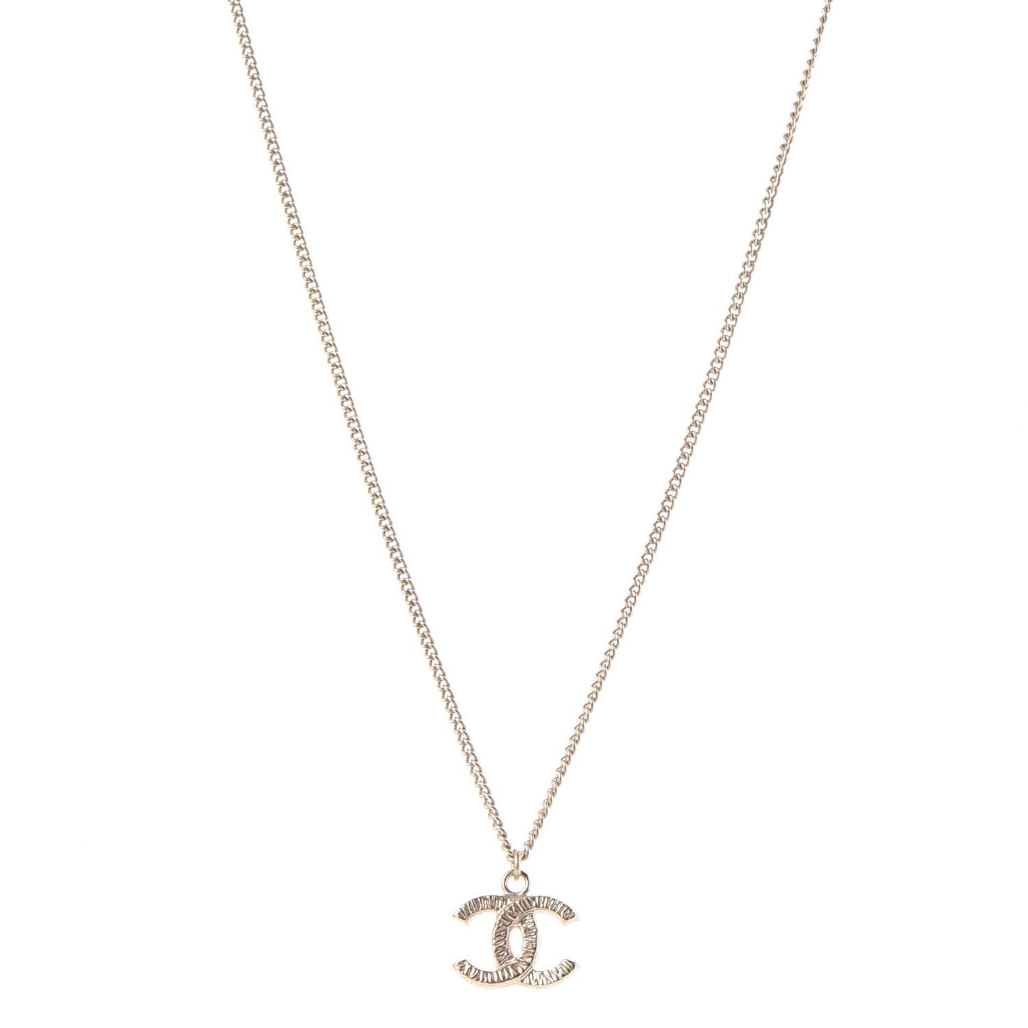 CC Pendant Necklace Gold