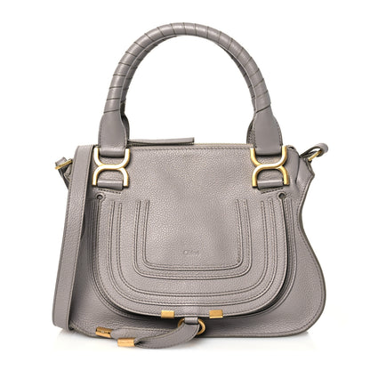 Chloe Calfskin Small Marcie Satchel Cashmere Grey 1 of 11