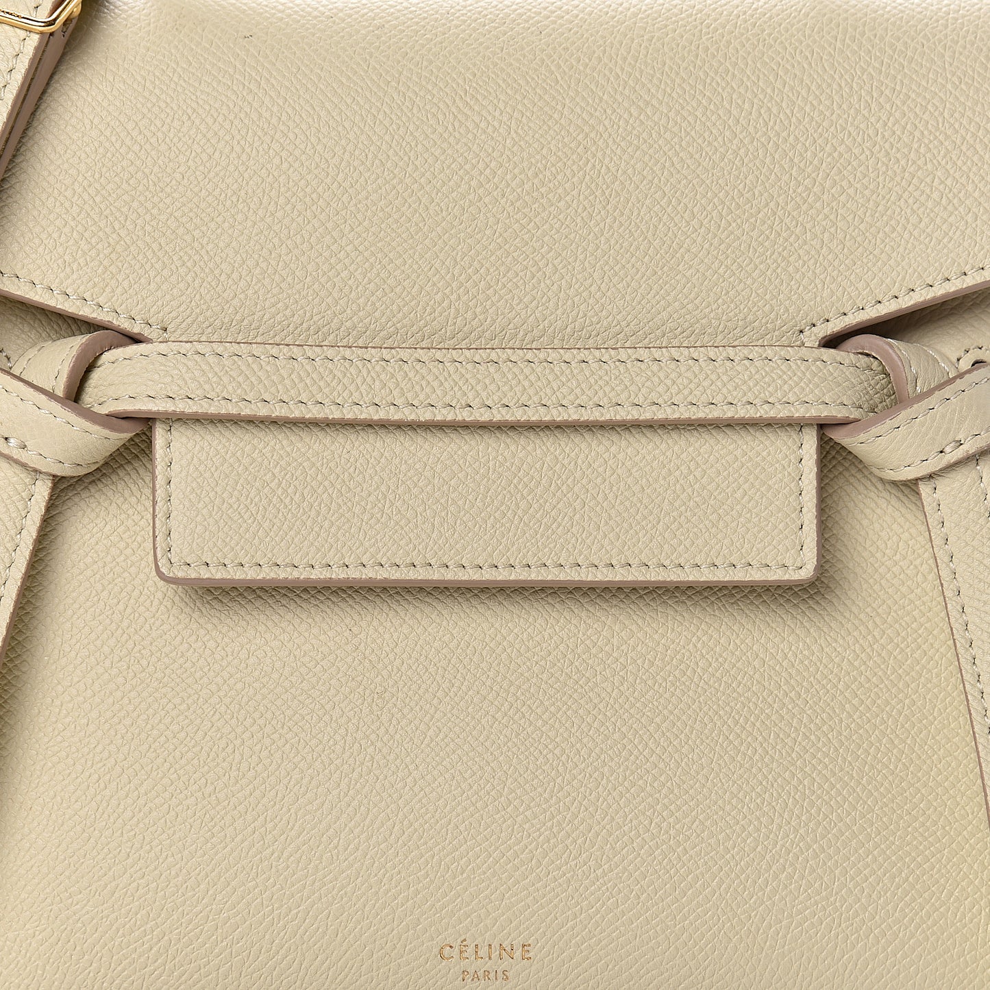 Grained Calfskin Nano Belt Bag Linen
