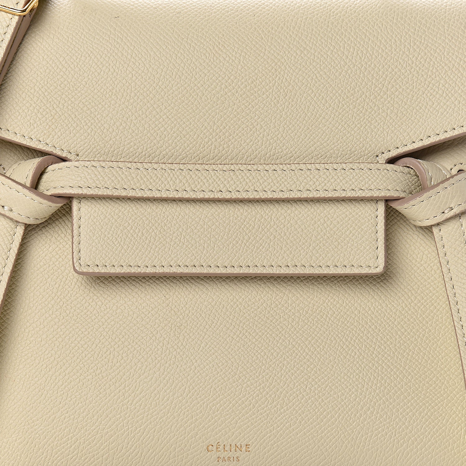 Celine Grained Calfskin Nano Belt Bag Linen 11 of 11