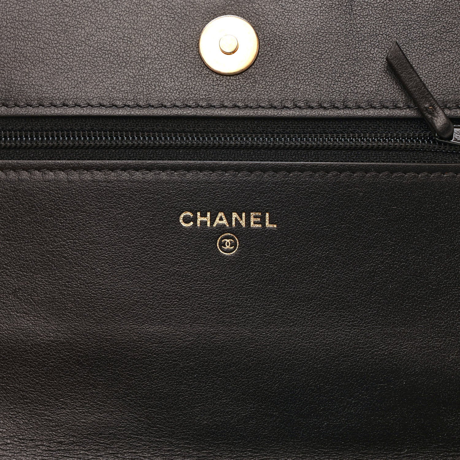 Chanel Caviar Quilted Boy Wallet On Chain WOC Black 6 of 10