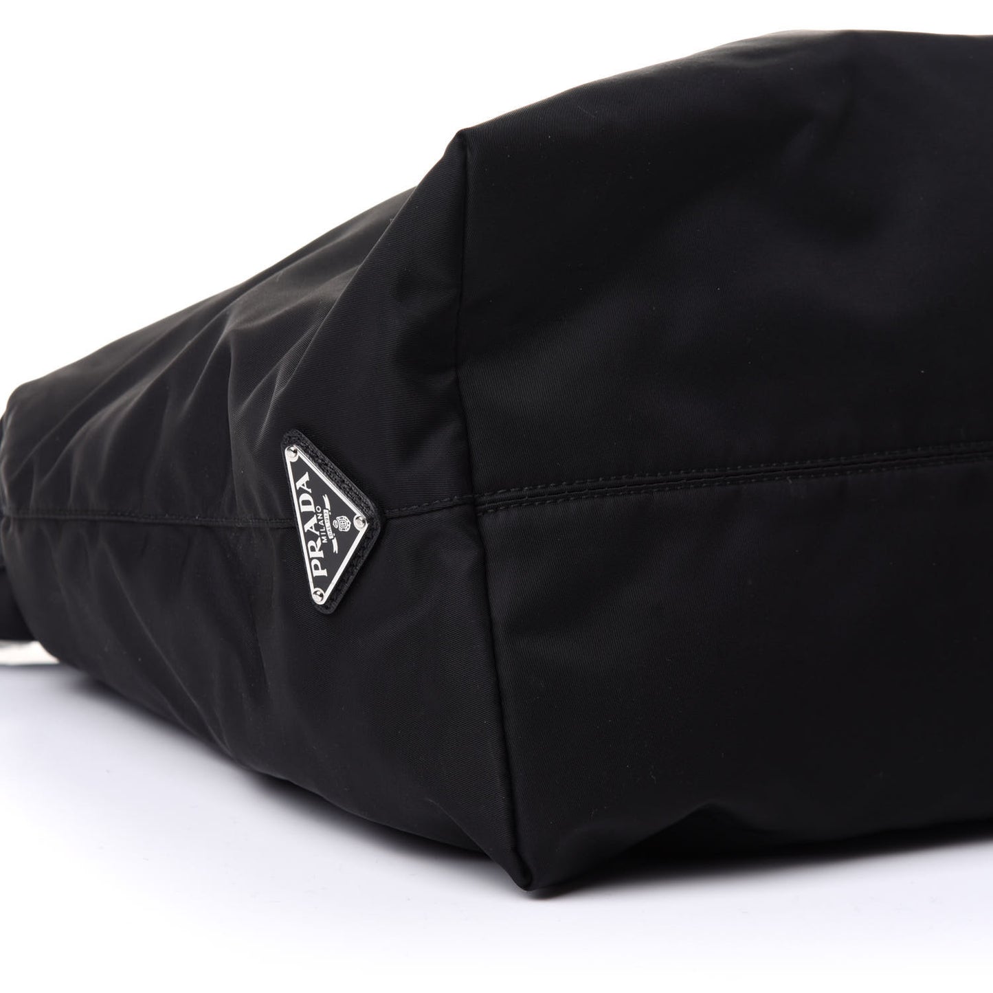 X JAMES JEAN Tessuto Nylon Patch Shopping Tote Black