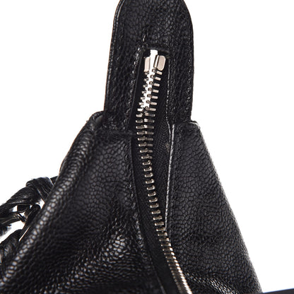 Chanel Glazed Caviar Modern Chain Hobo Black 11 of 11
