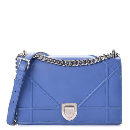 Christian Dior Lambskin Medium Diorama Flap Bag Blue 1 of 22