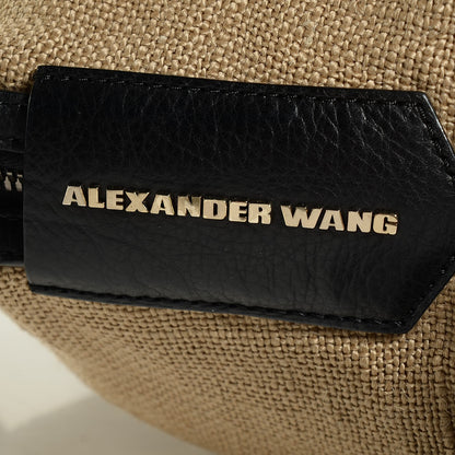 Alexander Wang Burlap Calfskin Large Emile Beige Pale Gold Hardware 8 of 8