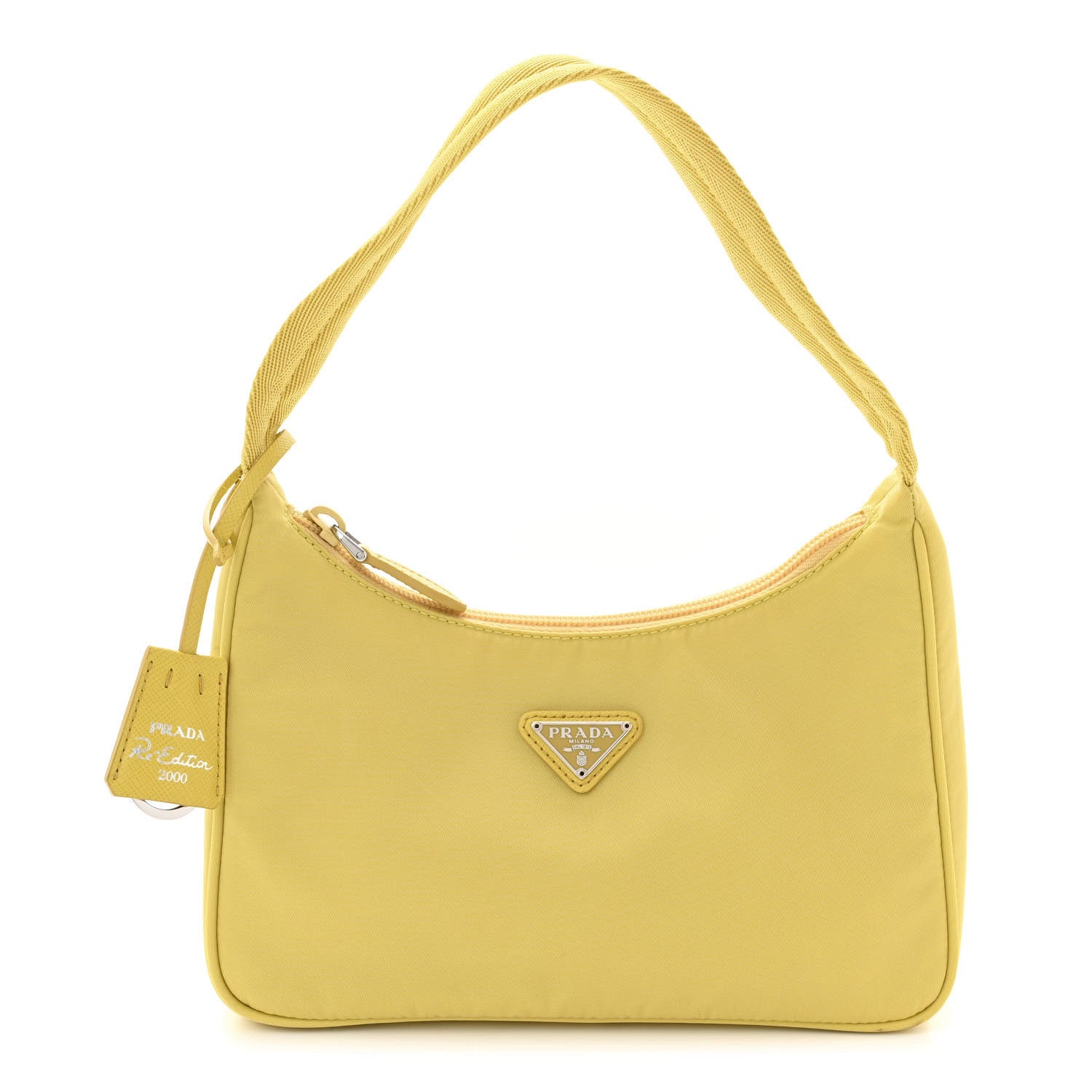 Prada Tessuto Nylon Saffiano Mini Re-Edition 2000 Bag Ananas 1 of 13