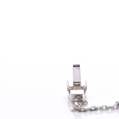 Cartier 18K White Gold Diamond Lariat Slide Pendant Necklace 9 of 9