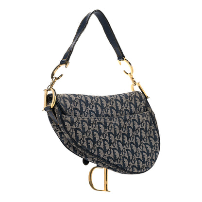 Christian Dior Monogram Saddle Bag Blue 3 of 14