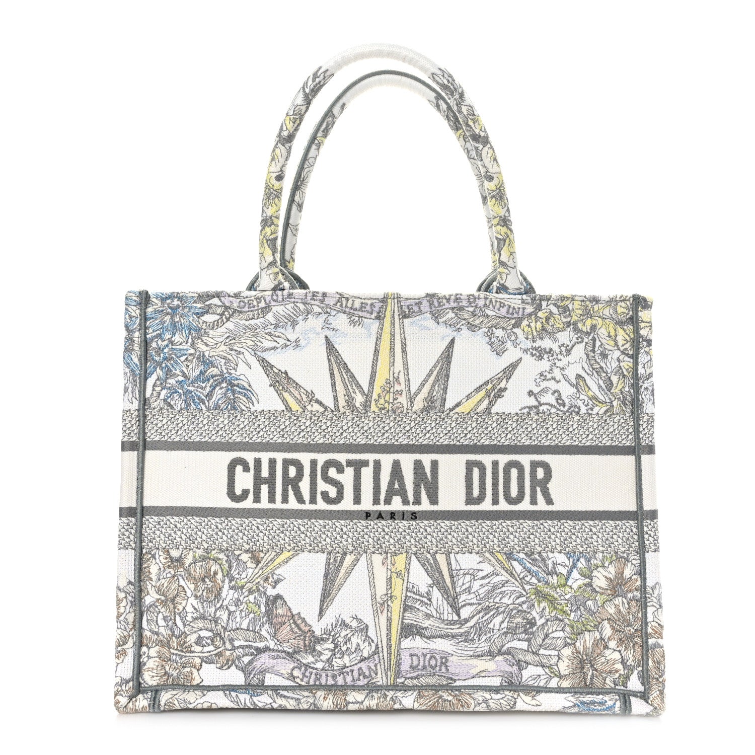 Christian Dior Canvas Embroidered Medium Rêve d'Infini Book Tote Multicolor 1 of 9