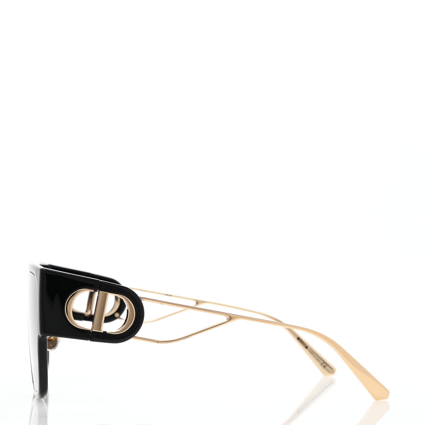 Acetate Square 30 Montaigne Sunglasses Black