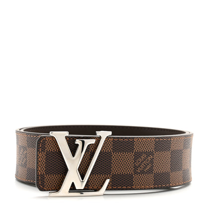 Louis Vuitton Damier Ebene 40mm LV Initiales Belt 80 32 1 of 7