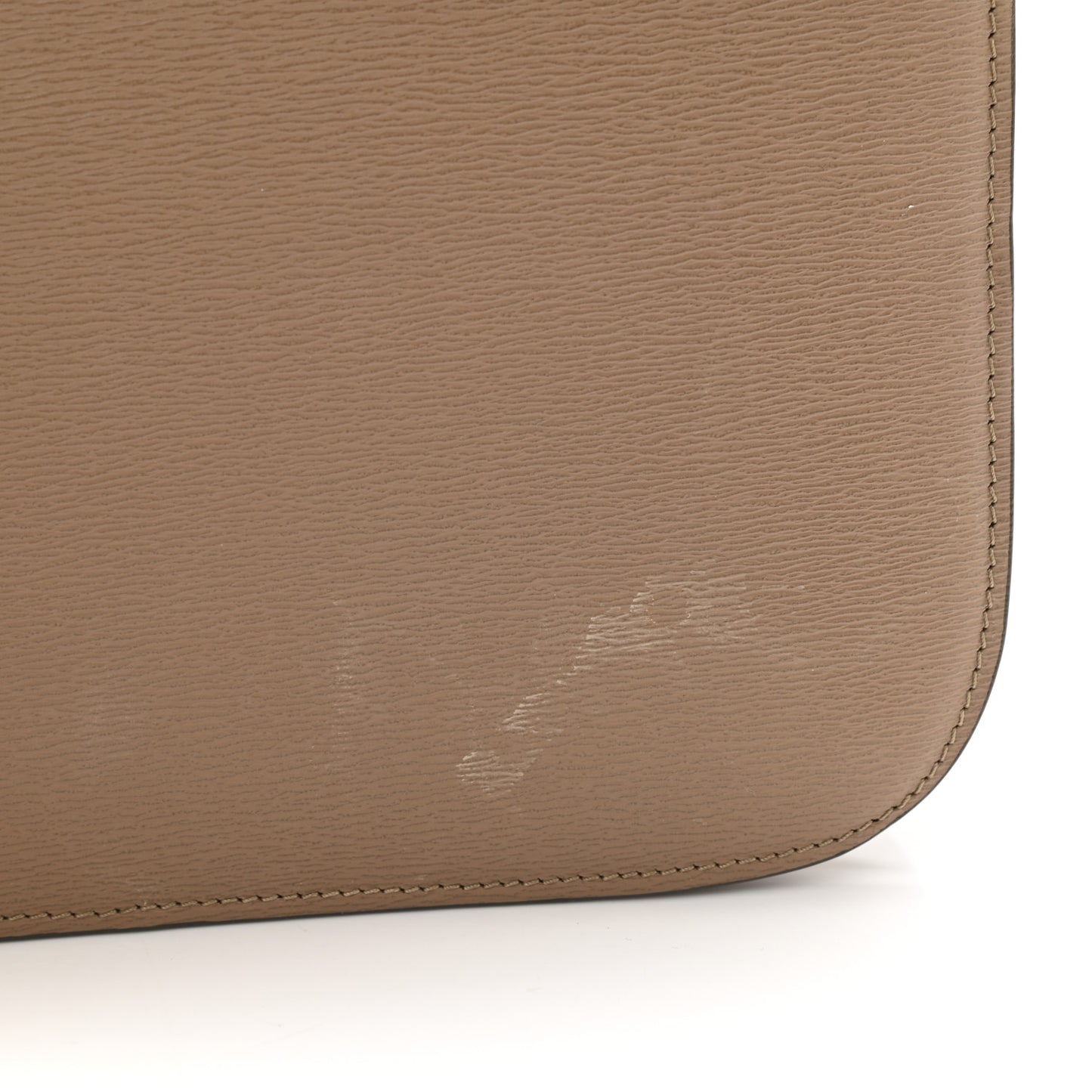 Liege Calfskin Medium Classic Box Flap Bag Taupe