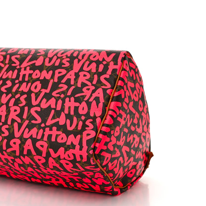 Louis Vuitton Monogram Graffiti Speedy 30 Fuchsia 10 of 11