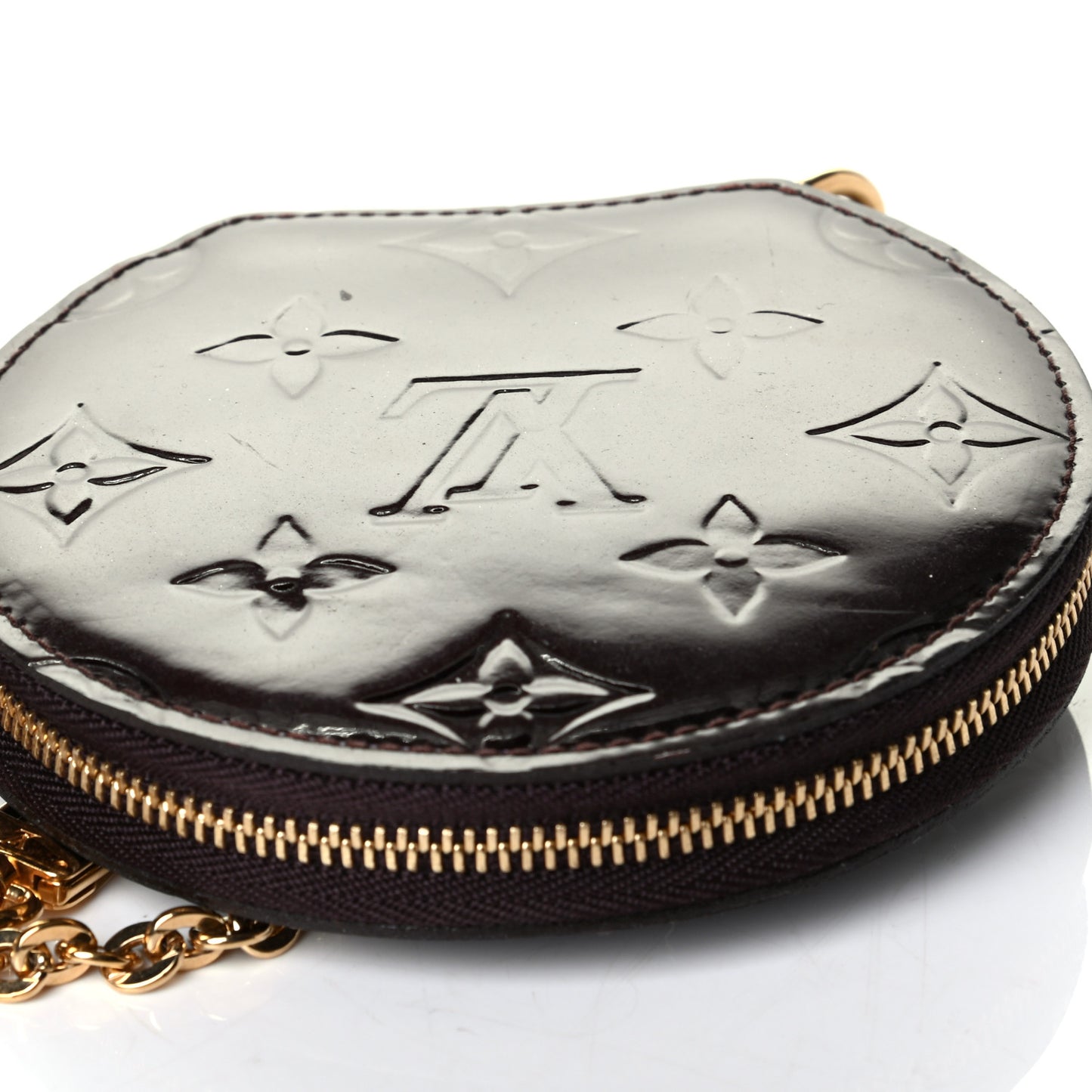 Vernis Chapeau Coin Purse Amarante