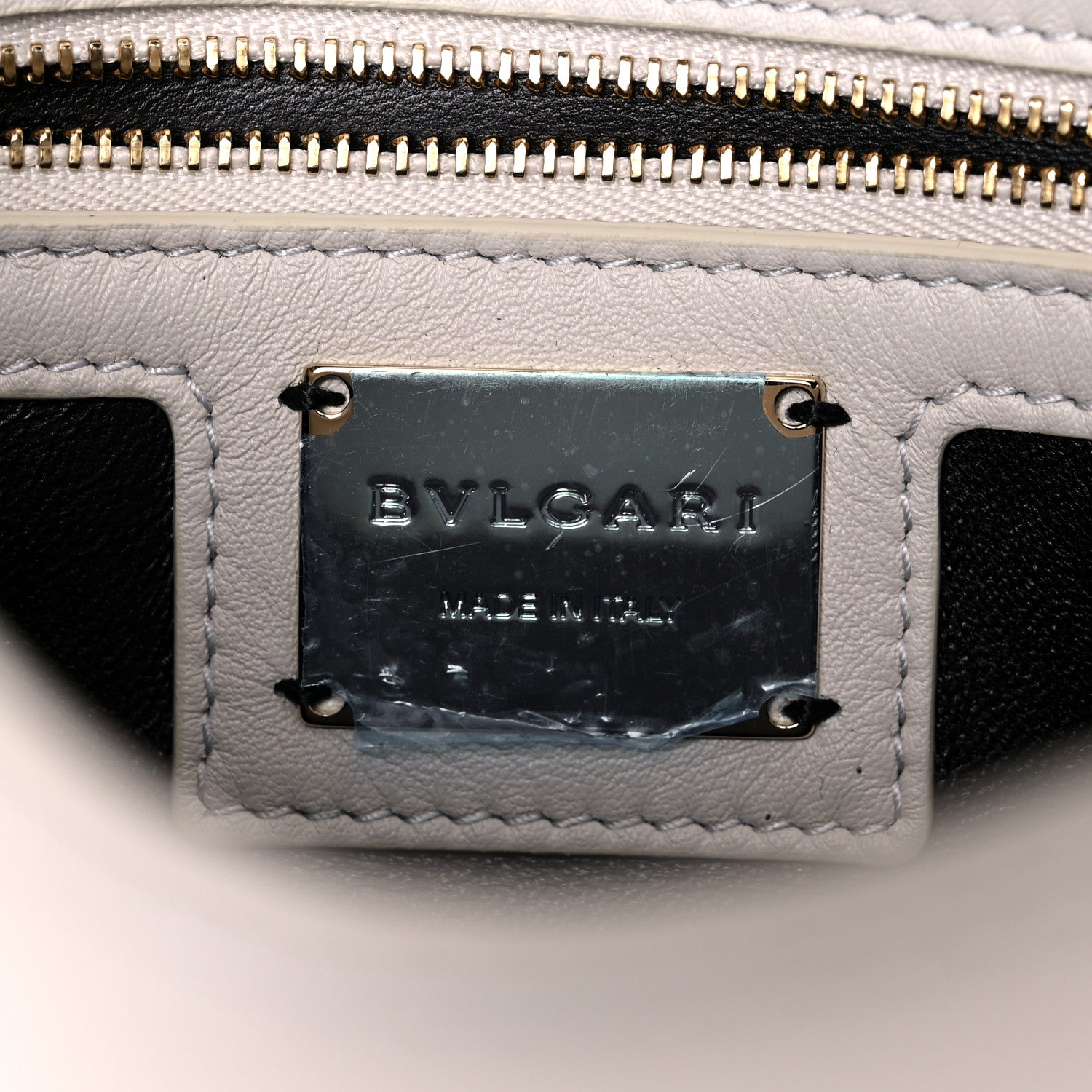 Bulgari Calfskin Matelasse Small Serpenti Cabochon Shoulder Bag White 10 of 10
