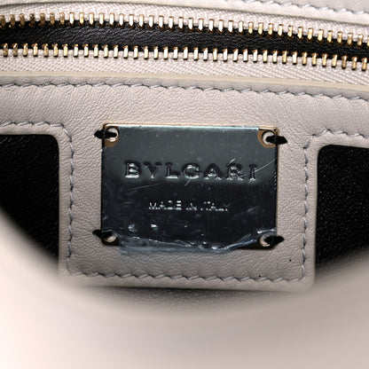 Bulgari Calfskin Matelasse Small Serpenti Cabochon Shoulder Bag White 10 of 10