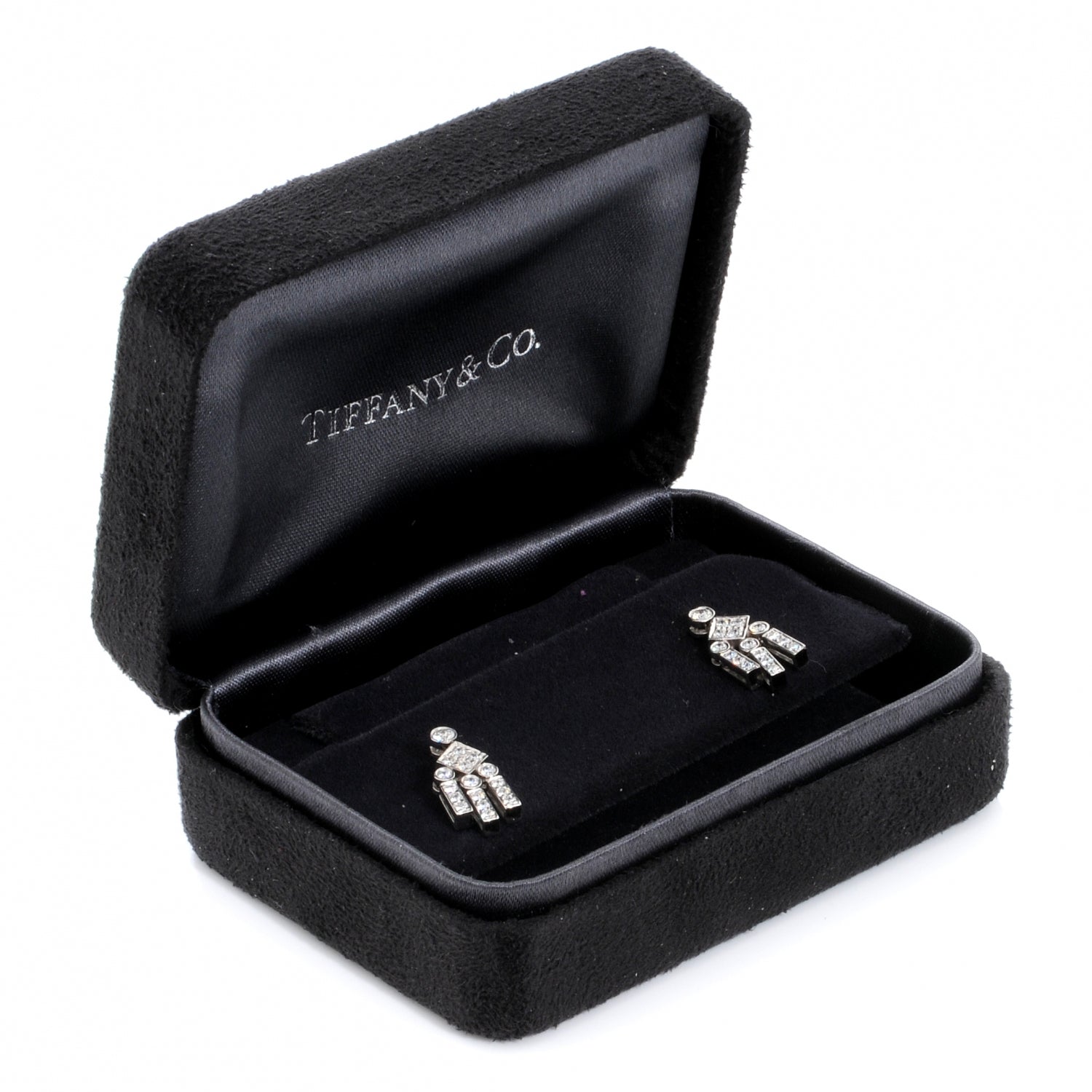 Tiffany Platinum Diamond Legacy Earrings 3 of 6