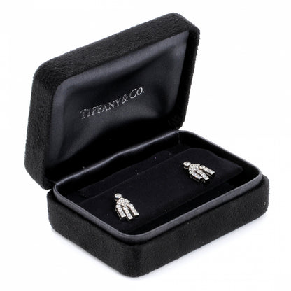 Tiffany Platinum Diamond Legacy Earrings 3 of 6