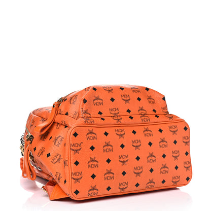 MCM Visetos Side Stud Medium Stark Backpack Orange 3 of 5