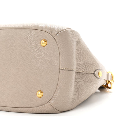 Prada Vitello Daino Shoulder Bag Pomice 10 of 10