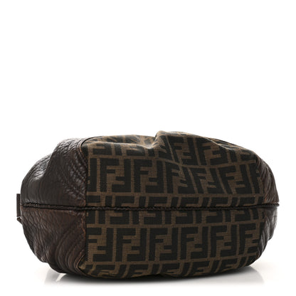 Fendi Zucca Nappa Nuvolata Vitello Tortuga Spy Bowler Tobacco Moro 4 of 11