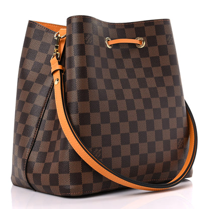 Louis Vuitton Damier Ebene Neonoe MM Safran 3 of 9