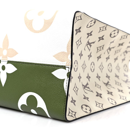 Louis Vuitton Monogram Giant Onthego GM Kaki Beige 8 of 8