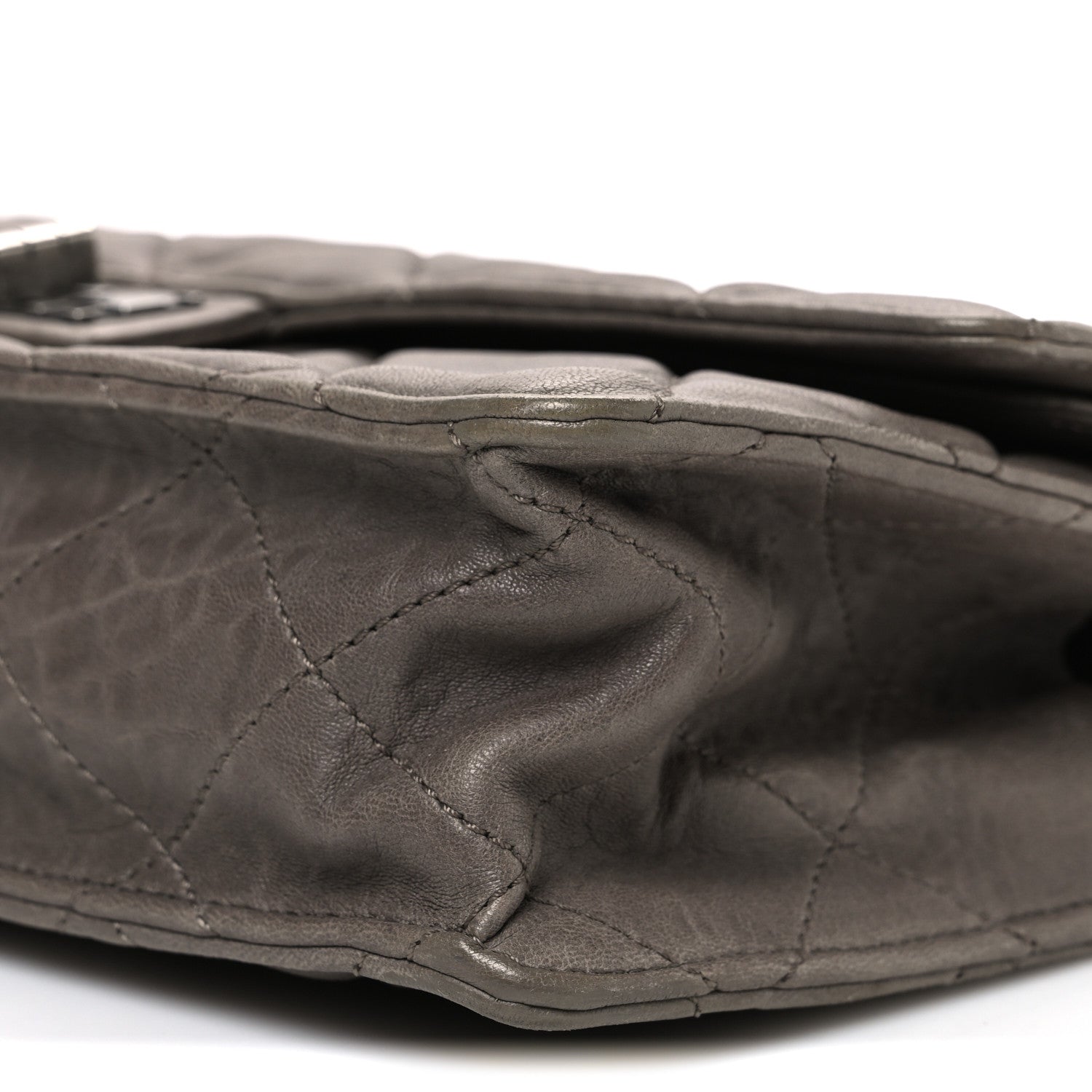 Chanel Washed Lambskin Jumbo Take Away Flap Grey 10 of 11