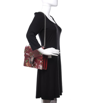 Gucci Calfskin Blooms Print Medium Dionysus Shoulder Bag Romantic Cherry Multicolor 2 of 10