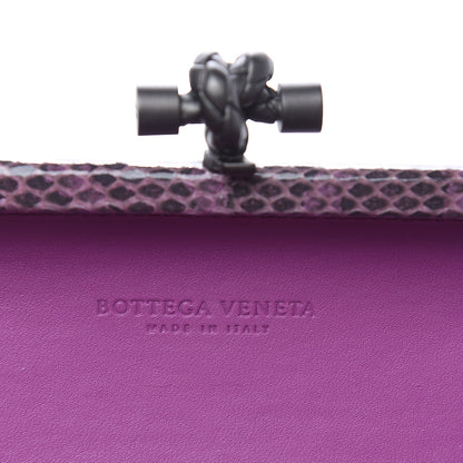 Bottega Veneta Velvet Intreccio Impero Ayers Knot Clutch Peony 6 of 8