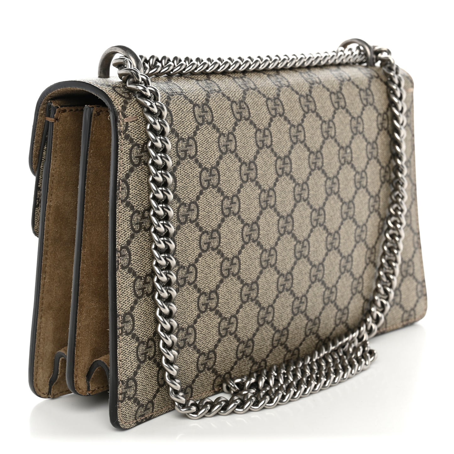 GG Supreme Monogram Small Dionysus Shoulder Bag Taupe