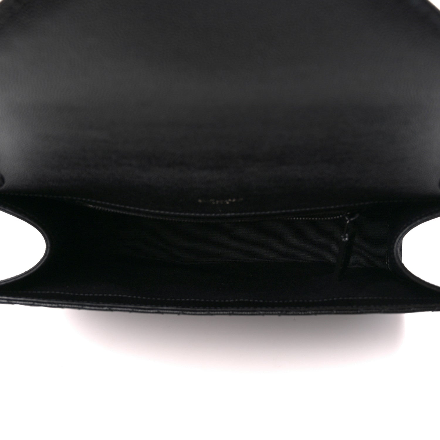 Saint Laurent Grain De Poudre Textured Mixed Matelasse Large Triquilt Monogram Monochrome Satchel Black 5 of 12