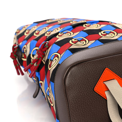 Gucci X THE NORTH FACE Econyl Nylon Geometric Interlocking G Print Medium Backpack Multicolor 5 of 16