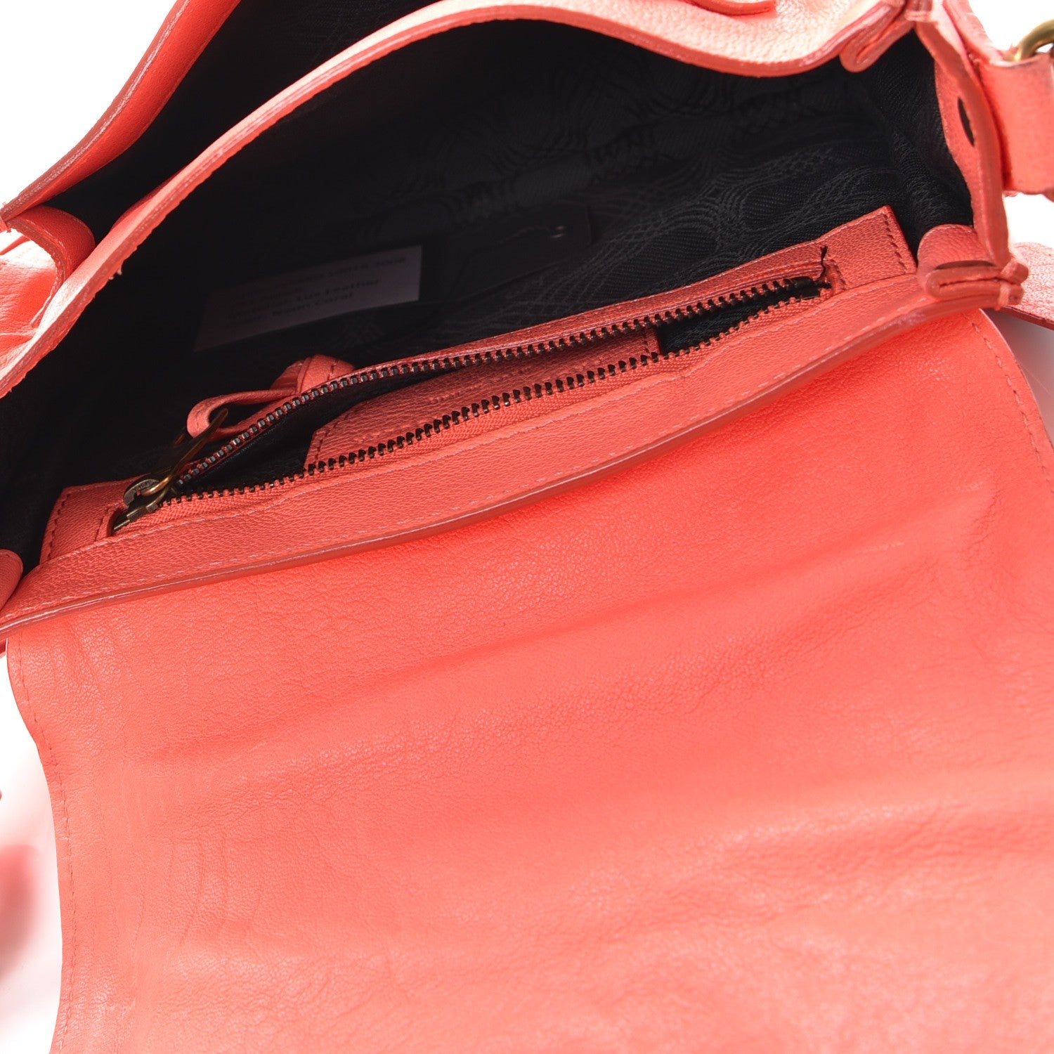 Proenza Schouler Lambskin PS1 Pouch Messenger Neon Coral 5 of 8