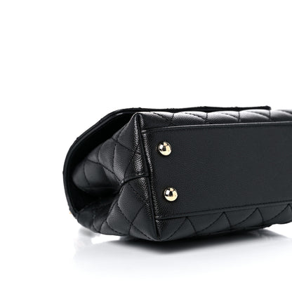 Chanel Caviar Quilted Extra Mini Coco Handle Flap Black 8 of 10