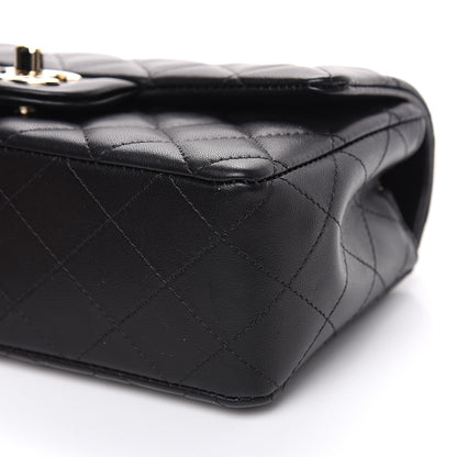Chanel Lambskin Quilted Mini Rectangular Flap Black 8 of 12