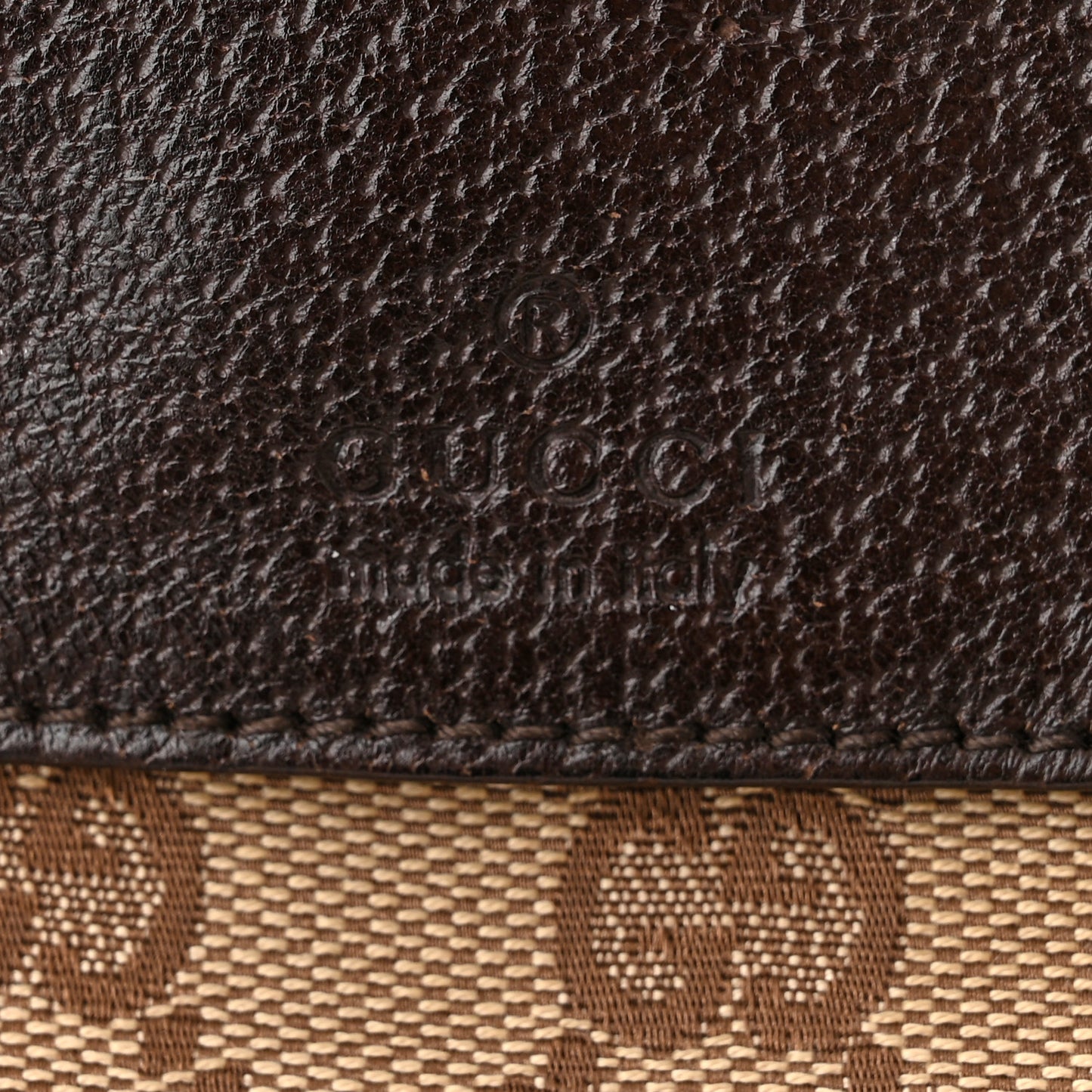 Monogram Double Pocket Belt Bag Dark Brown