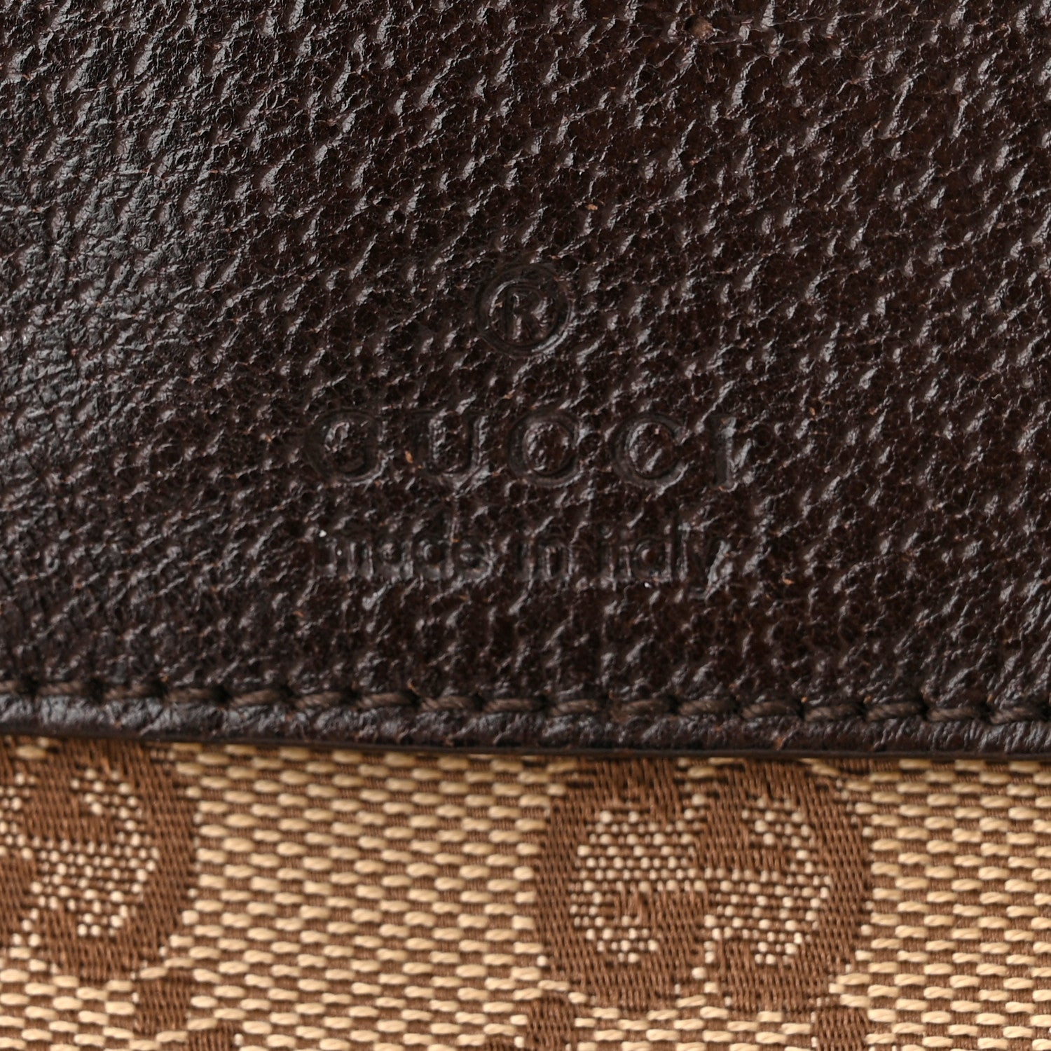 Gucci Monogram Double Pocket Belt Bag Dark Brown 7 of 9