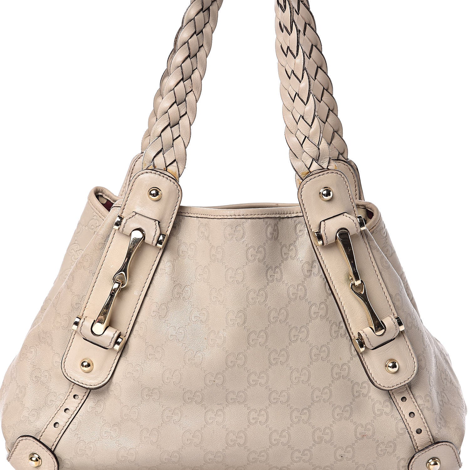 Gucci Guccissima Small Pelham Shoulder Bag Off White 10 of 10