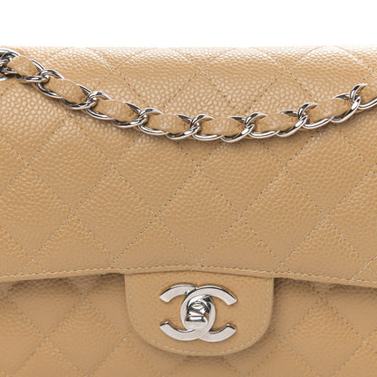 Chanel Caviar Quilted Small Double Flap Beige 14 of 16