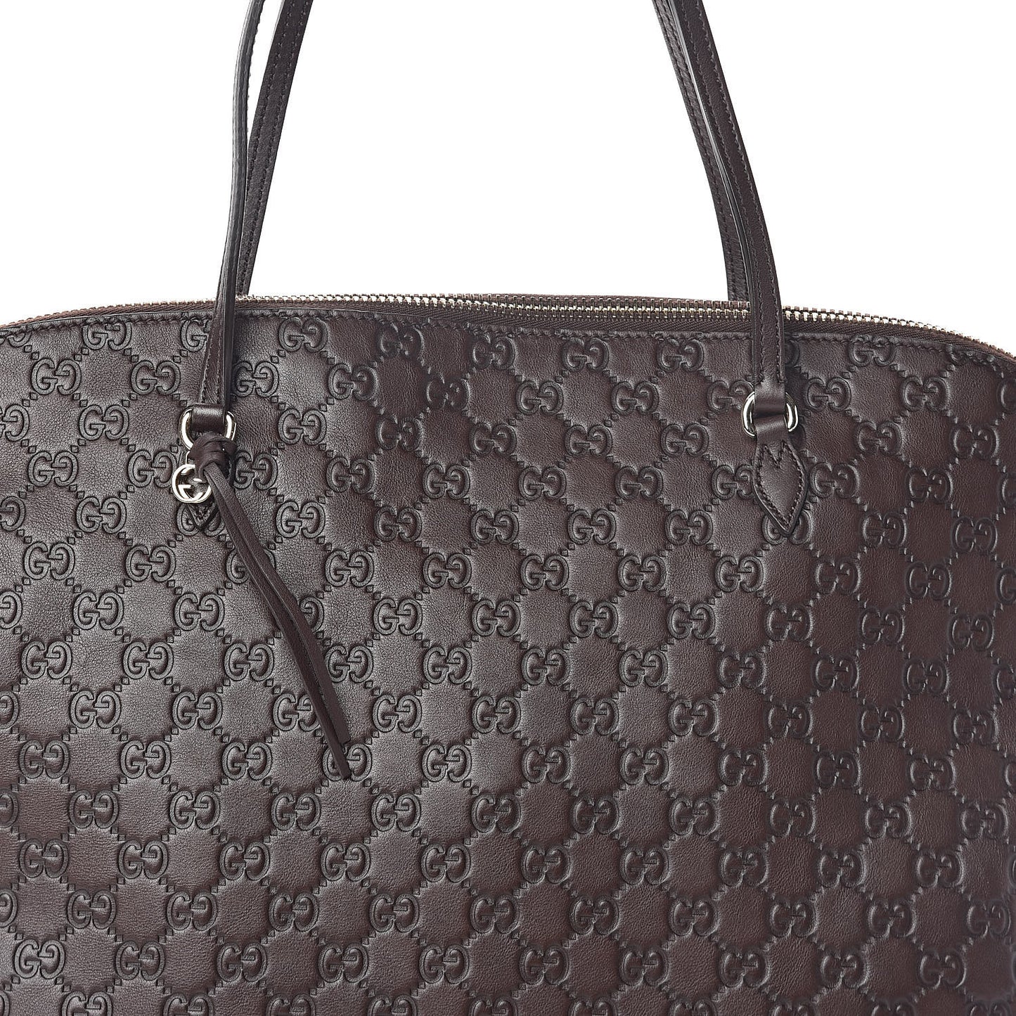 Guccissima Medium Bree Shoulder Bag Chocolate