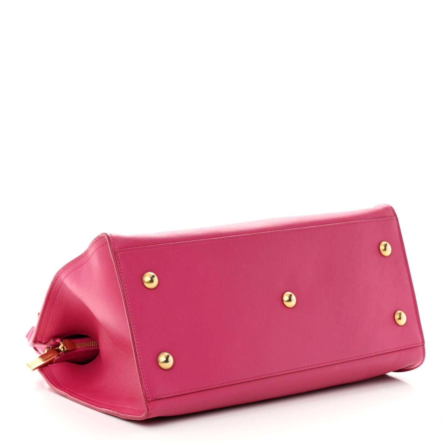 Calfskin Small Classic Y Cabas Fuchsia