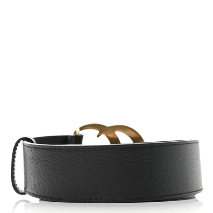 Gucci Textured Dollar Calfskin Double G 40mm Belt 85 34 Black 2 of 6