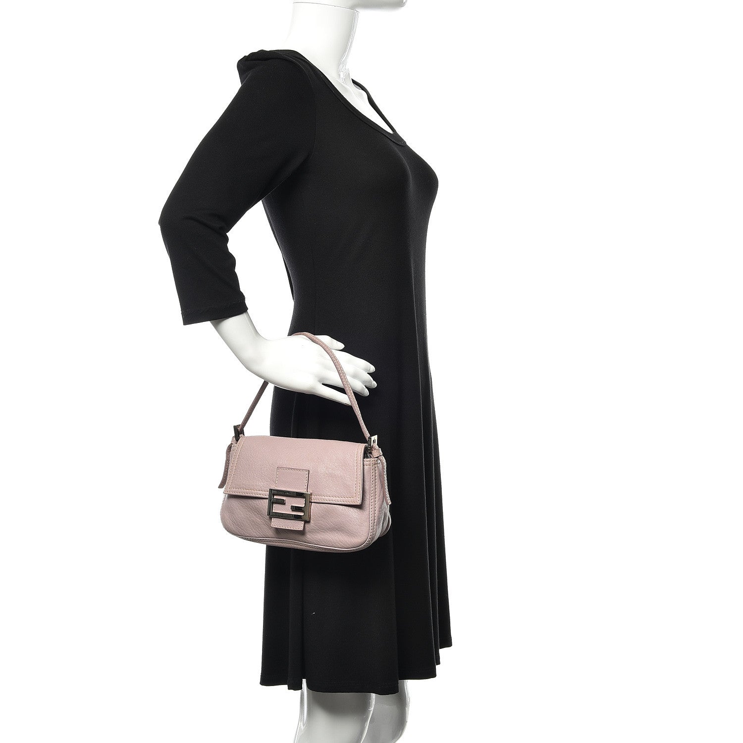Fendi Nappa Elefante Mini Mama Baguette Lilla 2 of 13