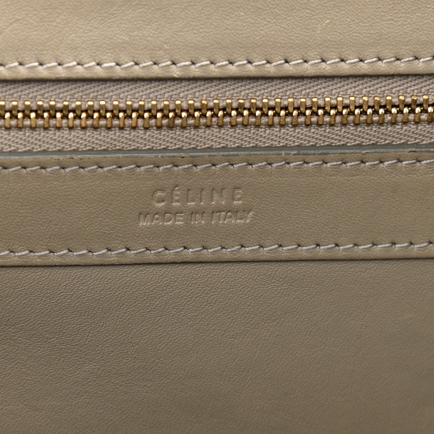 Celine Smooth Calfskin Small Belt Cabas Phantom Taupe 6 of 12