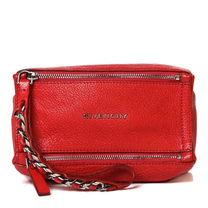 Givenchy Sugar Goatskin Pandora Wristlet Medium Red 1 of 13