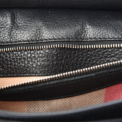Gucci Pebbled Calfskin Medium Bamboo Daily Flap Shoulder Bag Black 5 of 9