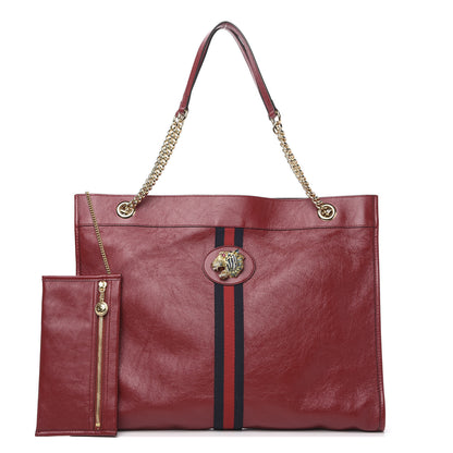 Gucci Calfskin Large Rajah Chain Tote Romantic Cherry 1 of 10